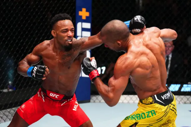 Lerone Murphy in action against Edson Barboza in May.