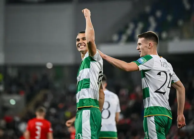 Graham Burke of Shamrock Rovers celebrates