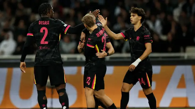 Chelsea's Joao Felix celebrates