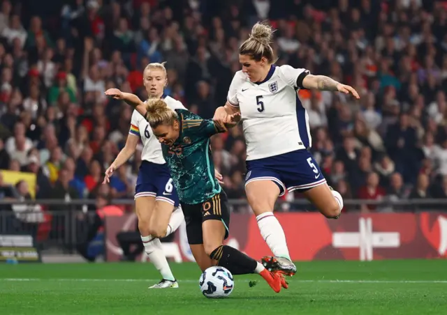 Millie Bright fouling Germany player