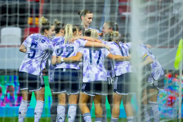 Scotland players celebrate