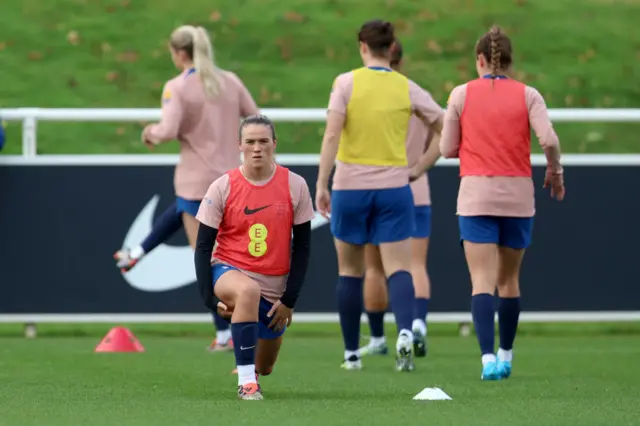 Grace Clinton in England training