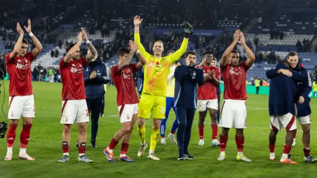 Nottingham Forest celebrate