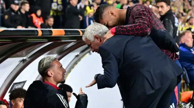 Antony, Jose Mourinho and Casemiro