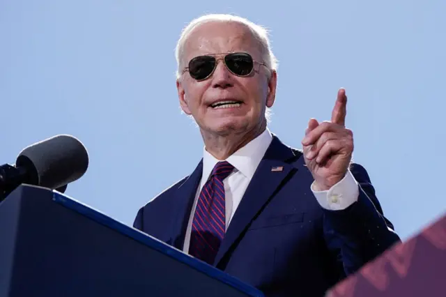 President Joe Biden delivers remarks at Gila Crossing Community School in Gila River Indian Community, Arizona,