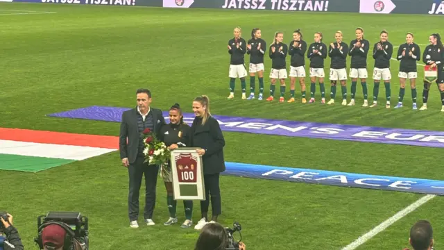 Hungary captain’s 100th cap.