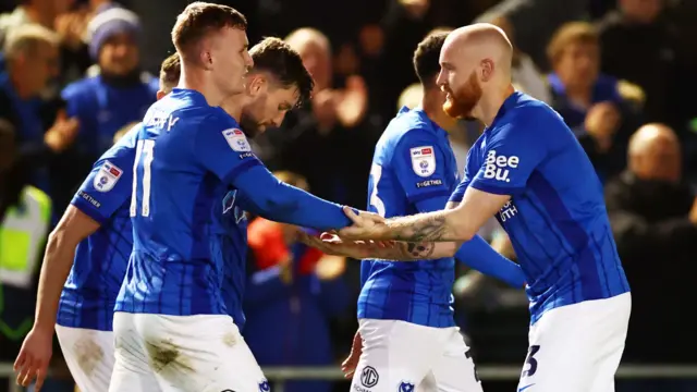 Portsmouth celebrate goal