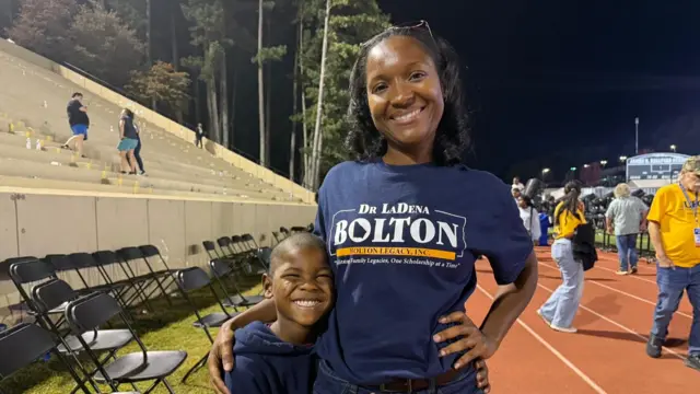 LaDena Bolton with her son Mason