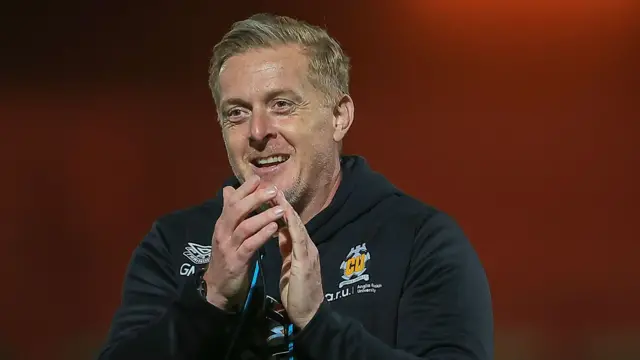 Garry Monk smiling and clapping