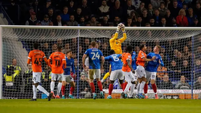 Portsmouth v Sheffield Wednesday match action