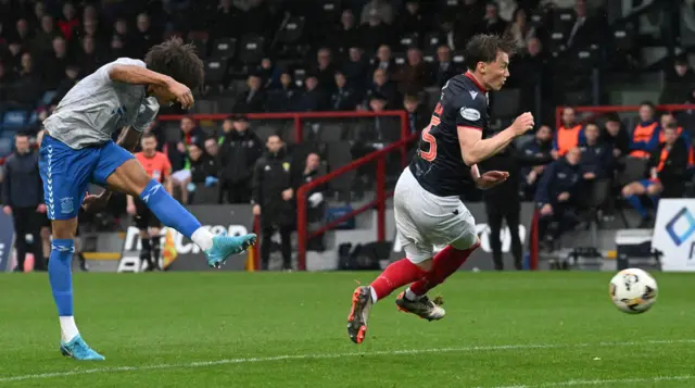 Corrie Ndaba scores for Kilmarnock against Ross County