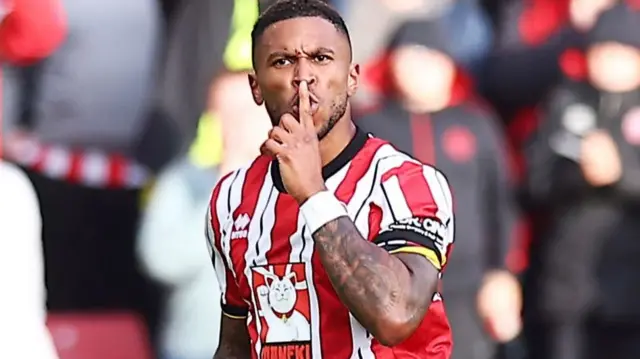 Tyrese Campbell celebrates scoring