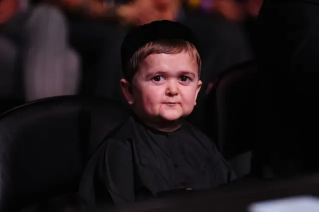 Hasbula Magomedov is seen in attendance during the UFC 308 event at Etihad Arena