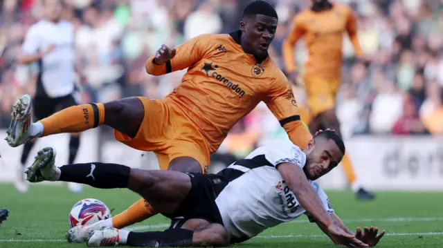 Hull v Derby match action