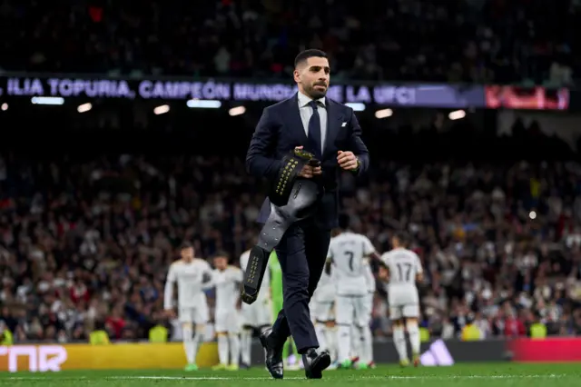 Ilia Topuria at the Bernabeu