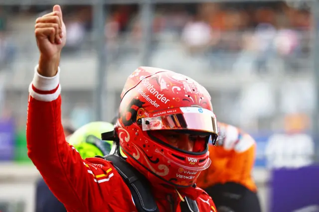 Carlos Sainz at the Mexico GP.