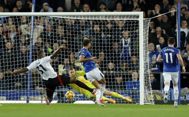 Calvert-Lewin scores for Everton