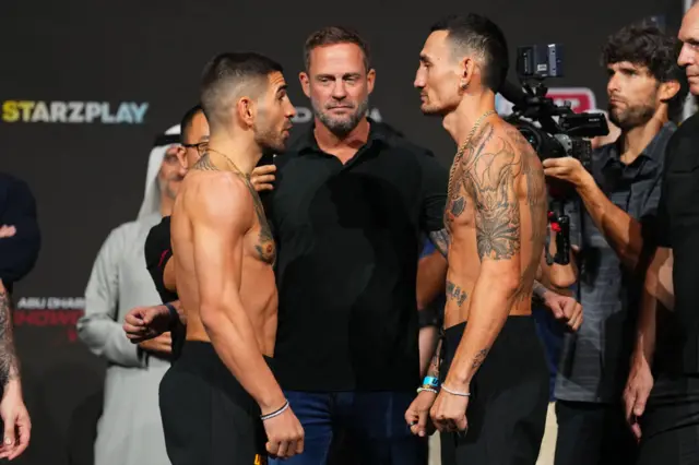 Ilia Topuria and Max Holloway