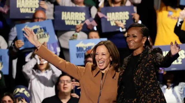 Kamala Harris and Michelle Obama