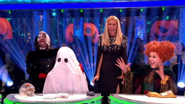 Strictly Come Dancing's judges and host screaming