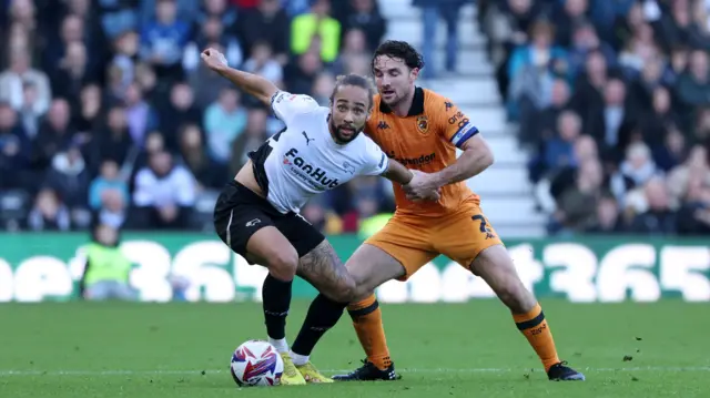 Derby v Hull match action