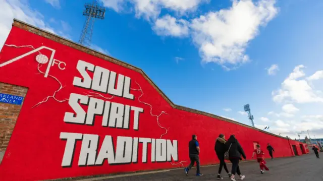 ABERDEEN, SCOTLAND - OCTOBER 26: A general view during a William Hill Premiership match between Aberdeen and Dundee United at Pittodrie Stadium, on October 26, 2024, in Aberdeen, Scotland. (Photo by Craig Williamson / SNS Group)