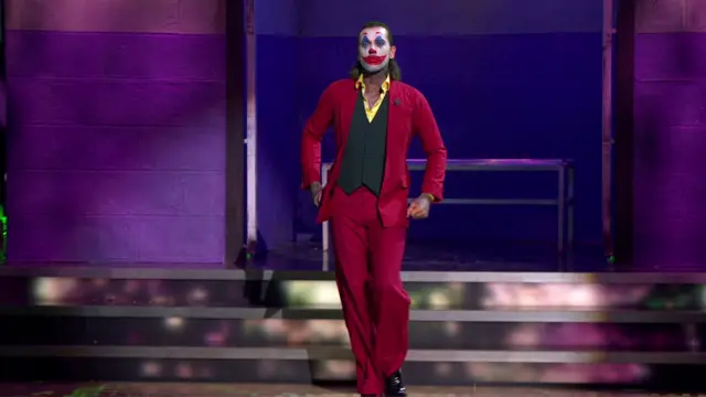 Pete Wicks in a Joker outfit