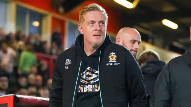 Cambridge United manager Garry Monk