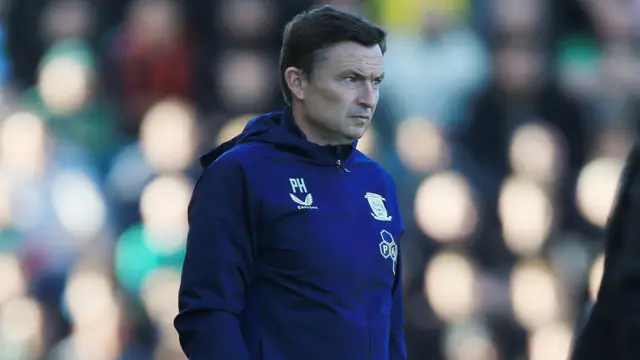 Paul Heckingbottom on the touchline