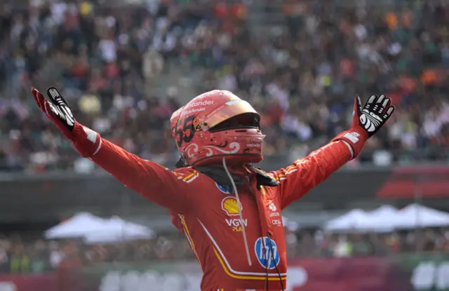 Carlos Sainz at the Mexican GP.