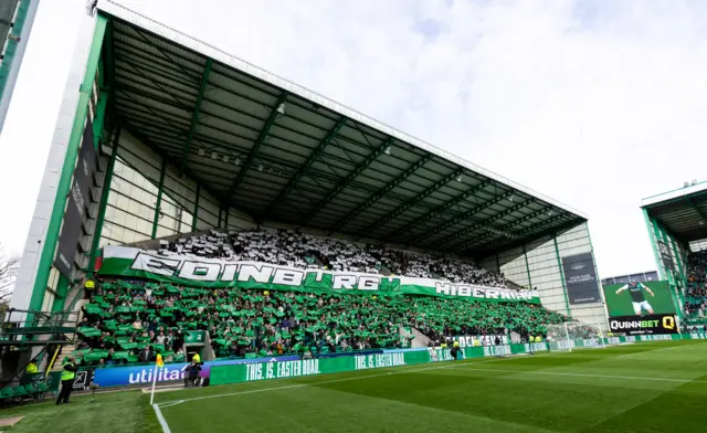 Hibs tifo display