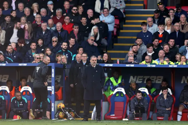 Postecoglou on the touchline