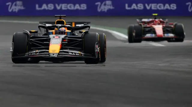 Max Verstappen leads in Mexico