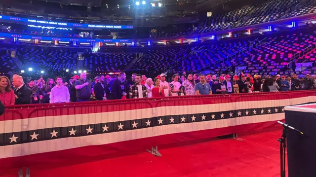 The stadium inside Madison Square Garden