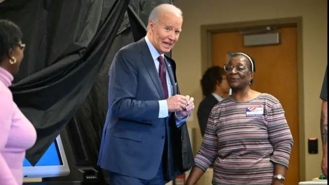 Joe Biden votes