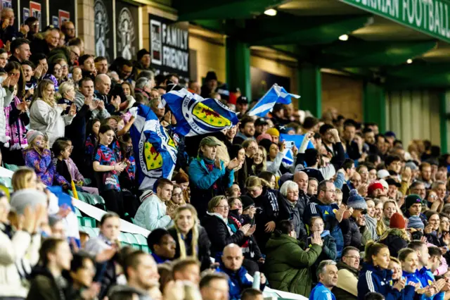 Fans in Easter Road