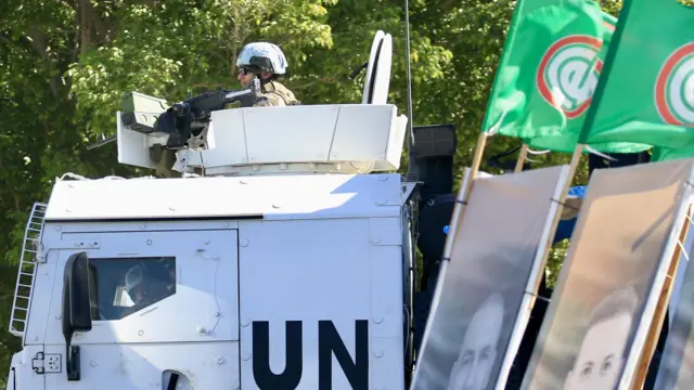 UNIFIL peacekeepers patrol