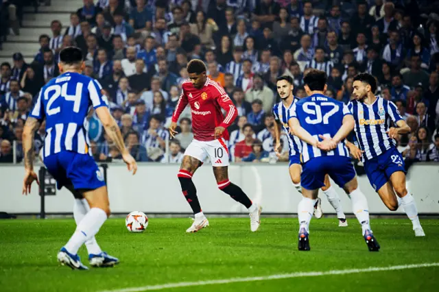 Marcus Rashford of Manchester United in action