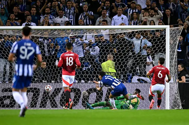 : Pepe of FC Porto scores