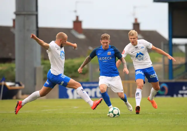 Erling Haaland for Molde against Glenavon