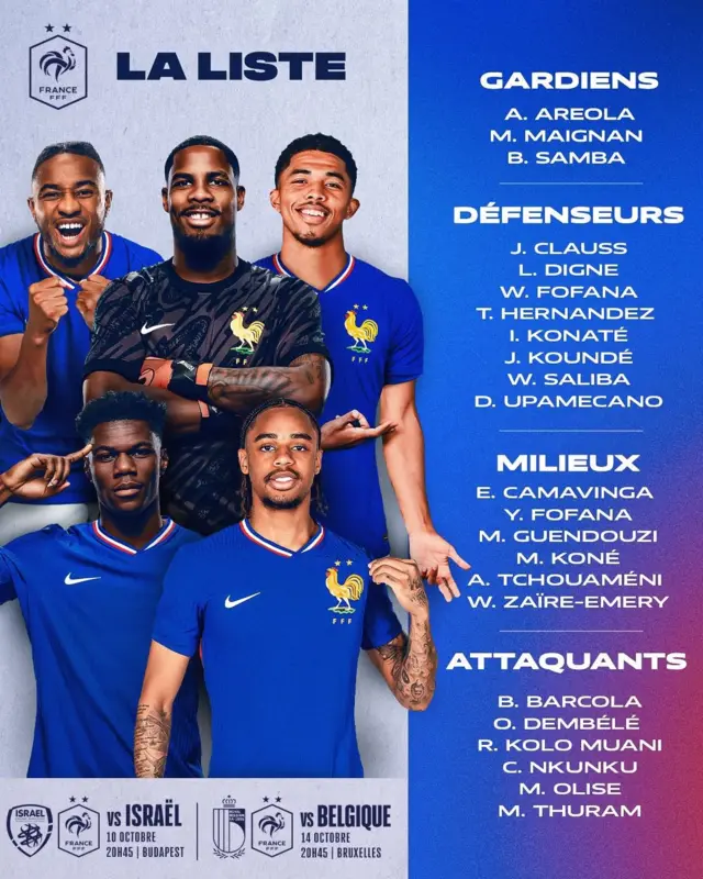 The France squad