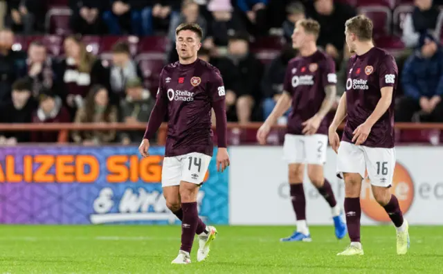 Hearts are bottom of the league with six points from 11 matches