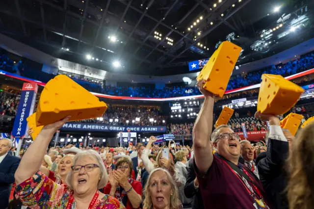 The Wisconsin delegation at the 2024 RNC