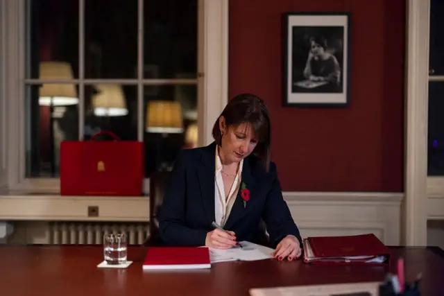 Chancellor Rachel Reeves prepares for the Autumn Budget 2024 in her office in No 11 Downing Street