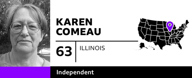 Graphic with photo of Karen Comeau