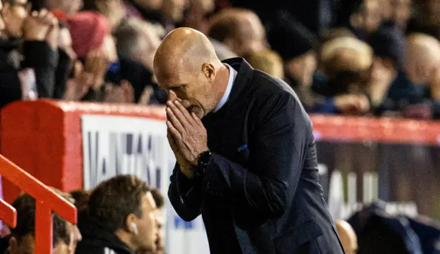 Rangers manager Philippe Clement at Pittodrie