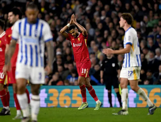 Cody Gakpo of Liverpool showing his appreciation