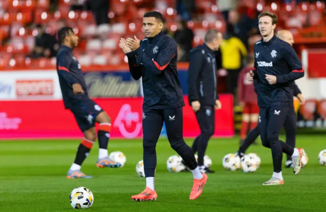 Rangers captain James Tavernier at Pittodrie