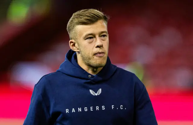 Rangers midfielder Connor Barron at Pittodrie