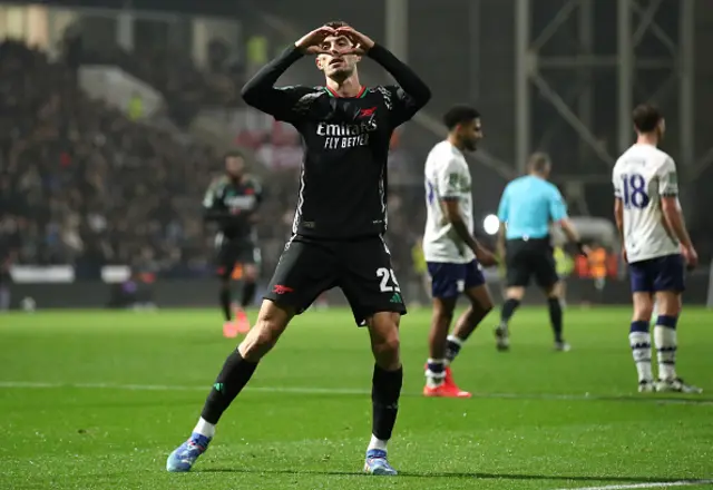 Kai Havertz of Arsenal celebrates